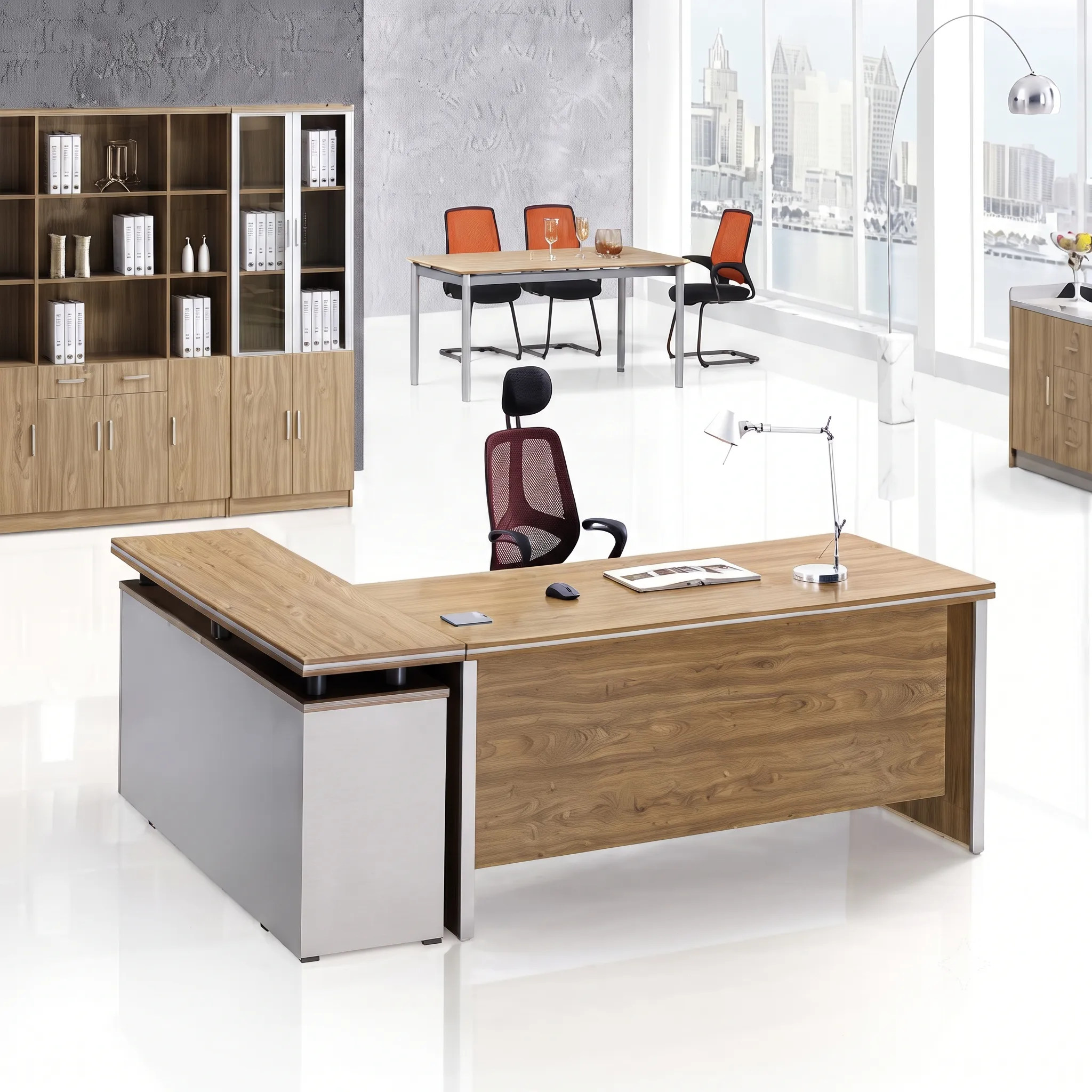 L-Shaped Executive Table NT-1068