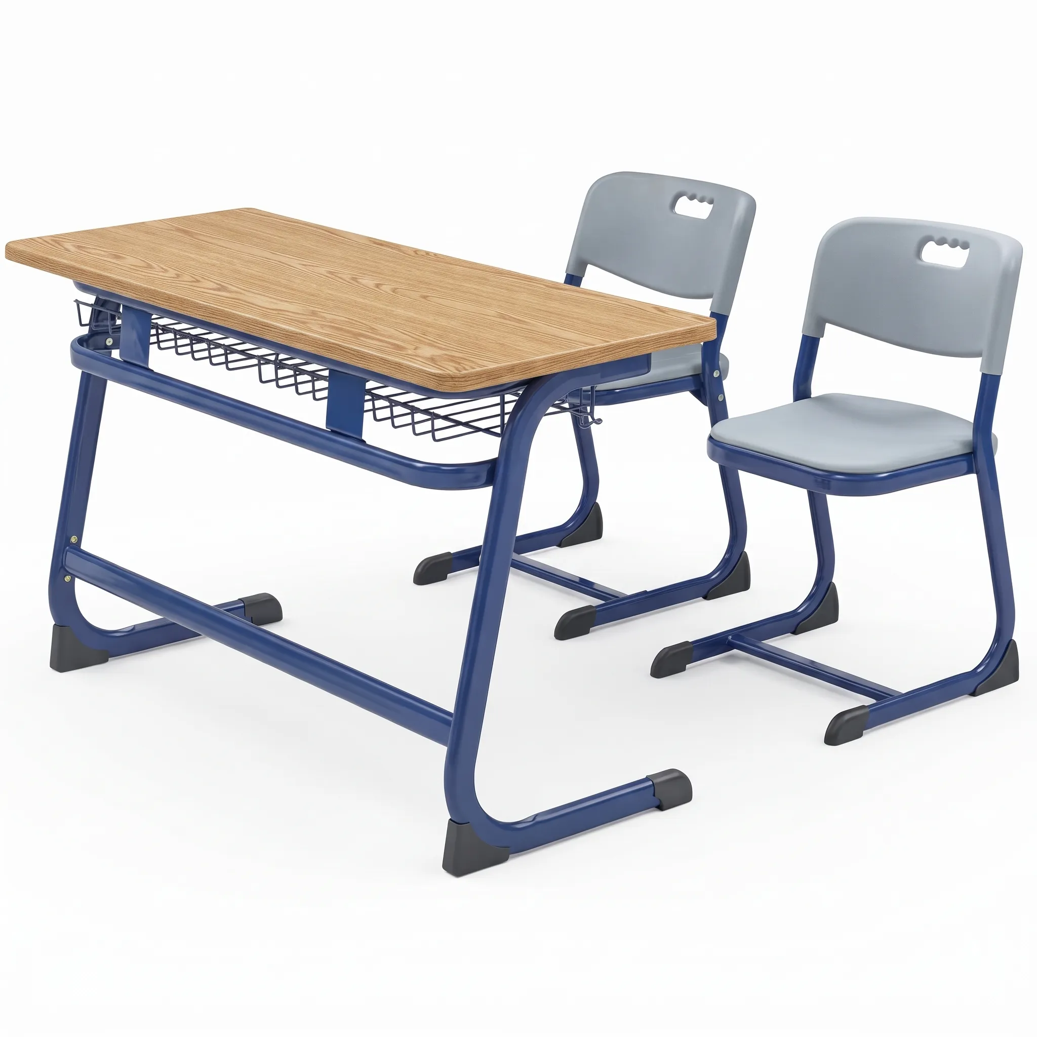 Double Student Desk with Chairs NT-1128
